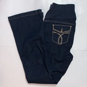 Paris Blues Maternity Pull On Jeans Size Large